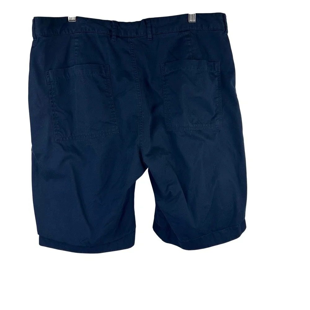 Polo Ralph Lauren Reversible Shorts Mens 35 Navy Blue Madras Plaid Cotton